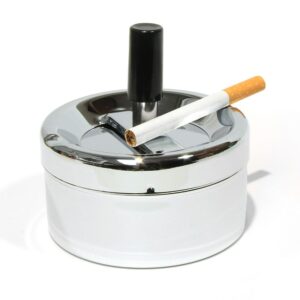 Angelo | Spinner Ashtray High Polished Chrome | 9cm